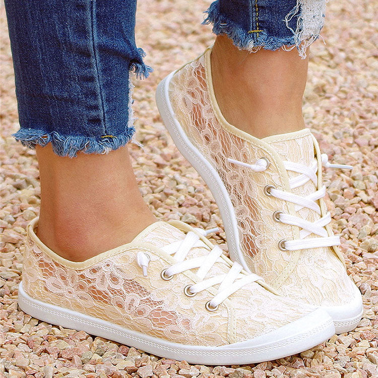 Lace Flats Shoes Summer Fashion Casual Shoes Women