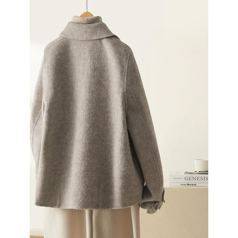 Hepburn Style Coat Woolen Coat