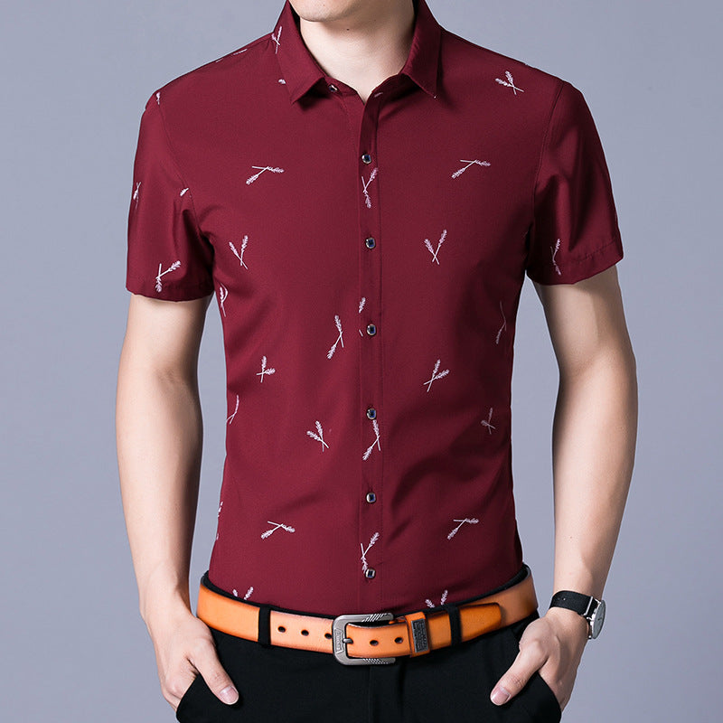 Men's Shirt Short Sleeve Business Casual