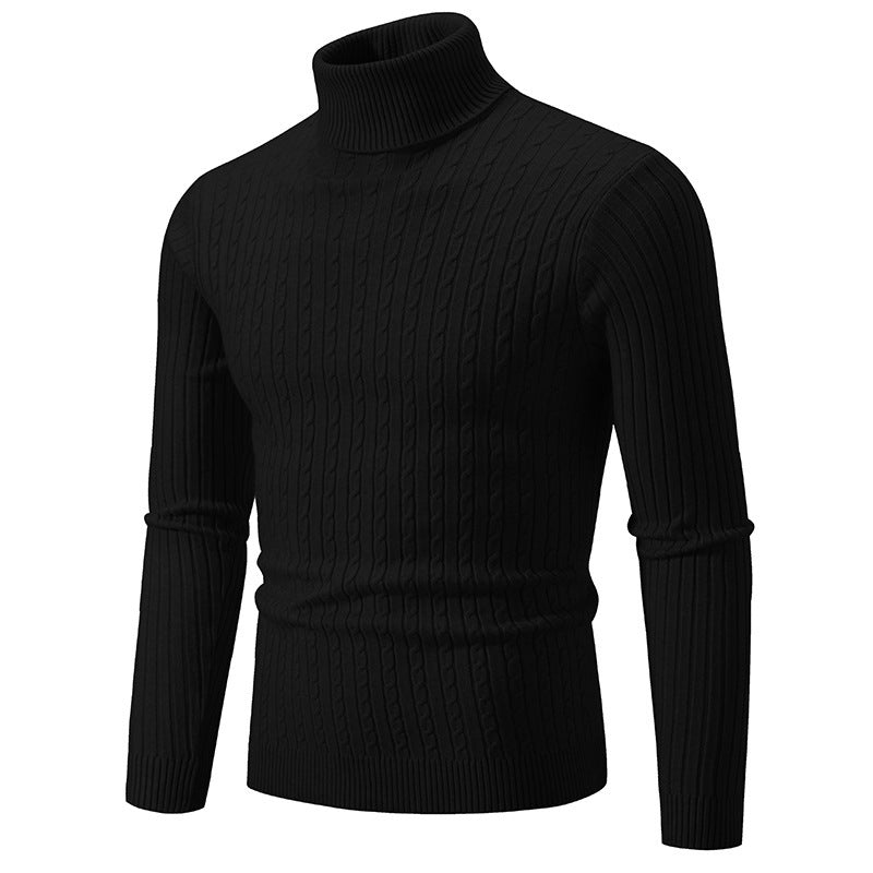 Retro Simple High Collar Bottoming Sweater Wear Casual Thin Slimming Knitwear