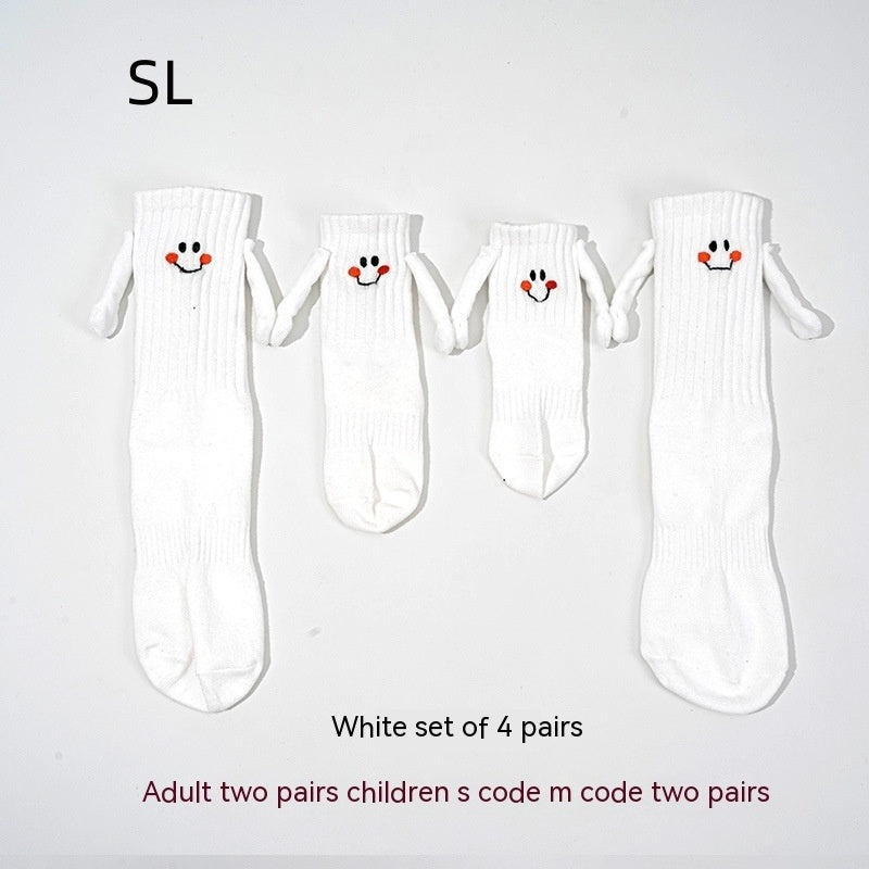 Magnetic Hand-holding Socks For Boys And Girls Tube Socks