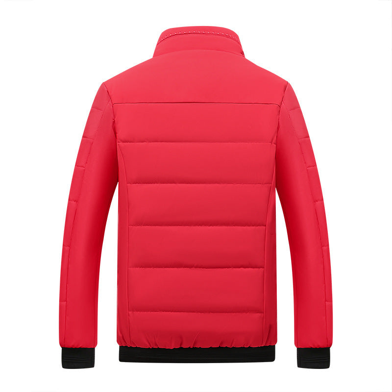 Men's Fashion Personality Fleece-lined Cotton-padded Jacket