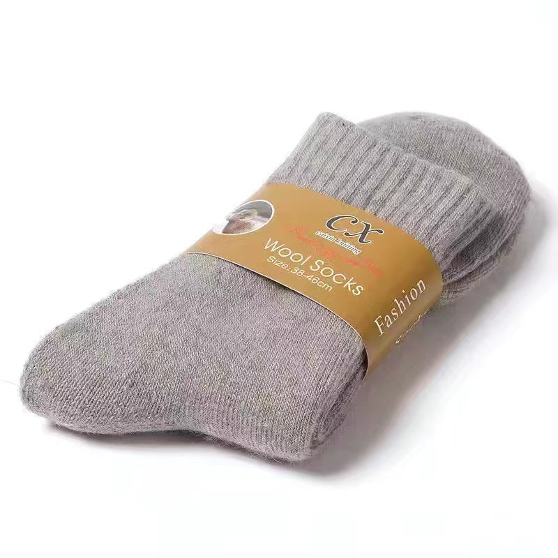 Men's And Women's Same Wool Cotton Socks