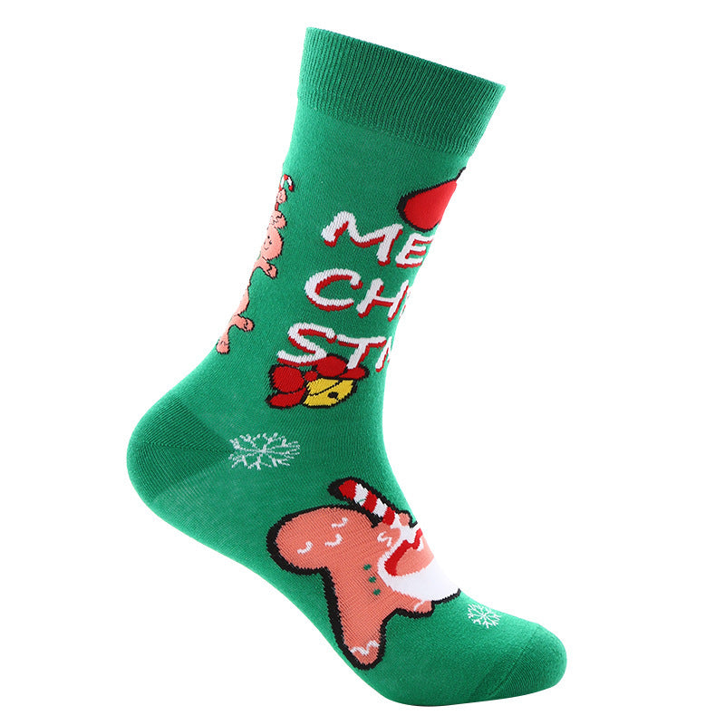 Christmas Tube Female Santa Claus Cotton Socks