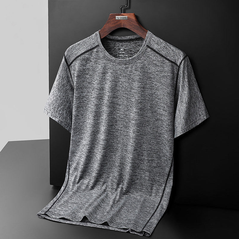 Men's Summer Ice Silk Short Sleeve T-shirt