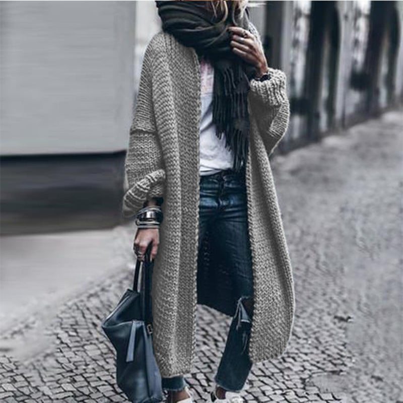 Long Sleeve Knit Casual Loose Cardigan Coat