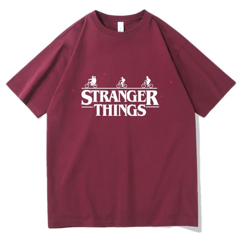 Stranger Things Printed T-shirt Thin Top Short Sleeve