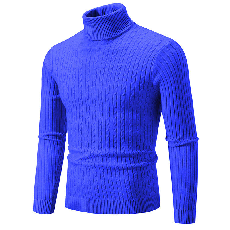 Retro Simple High Collar Bottoming Sweater Wear Casual Thin Slimming Knitwear