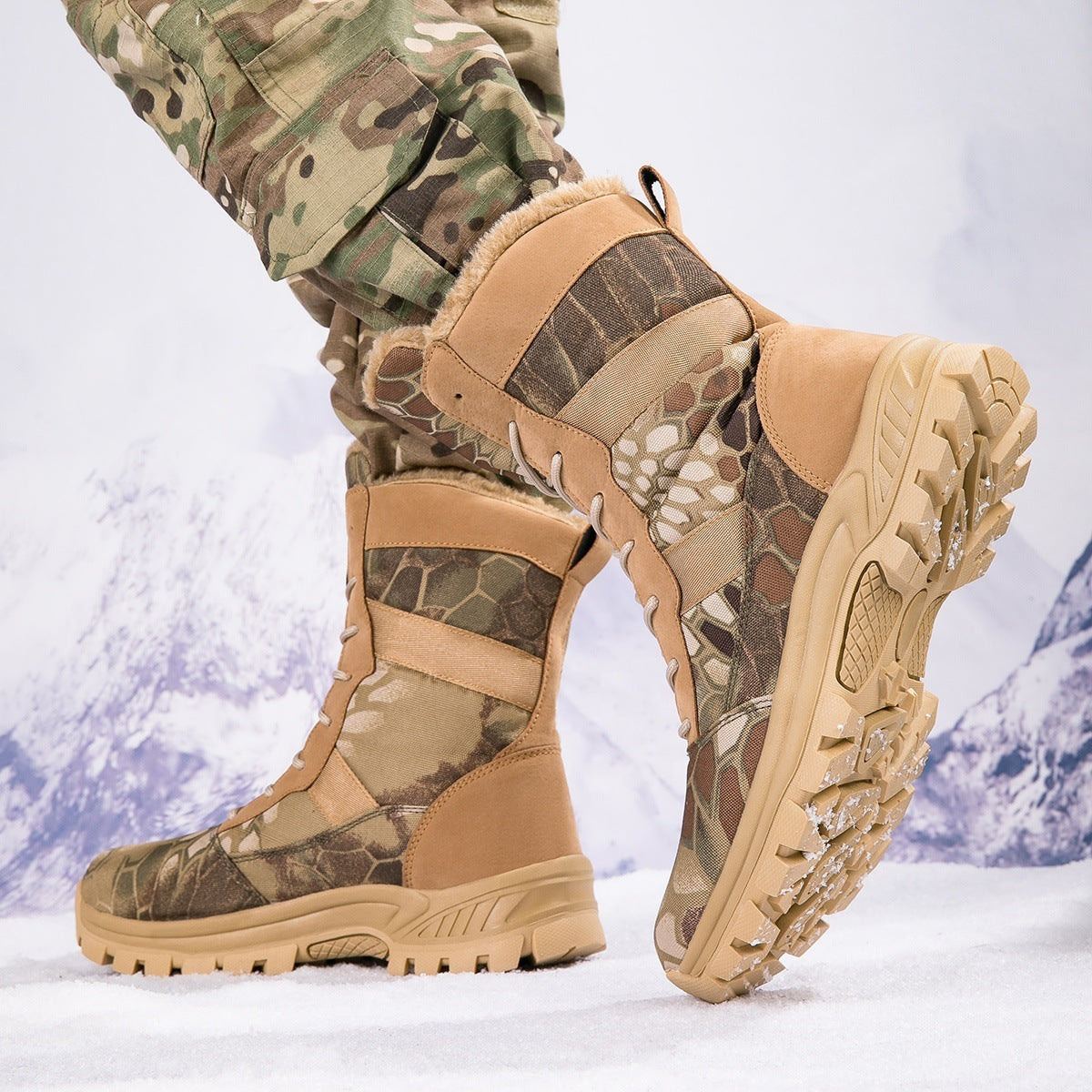 Winter Plush Thermal Cotton Boots Outdoor