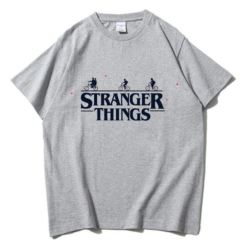 Stranger Things Printed T-shirt Thin Top Short Sleeve