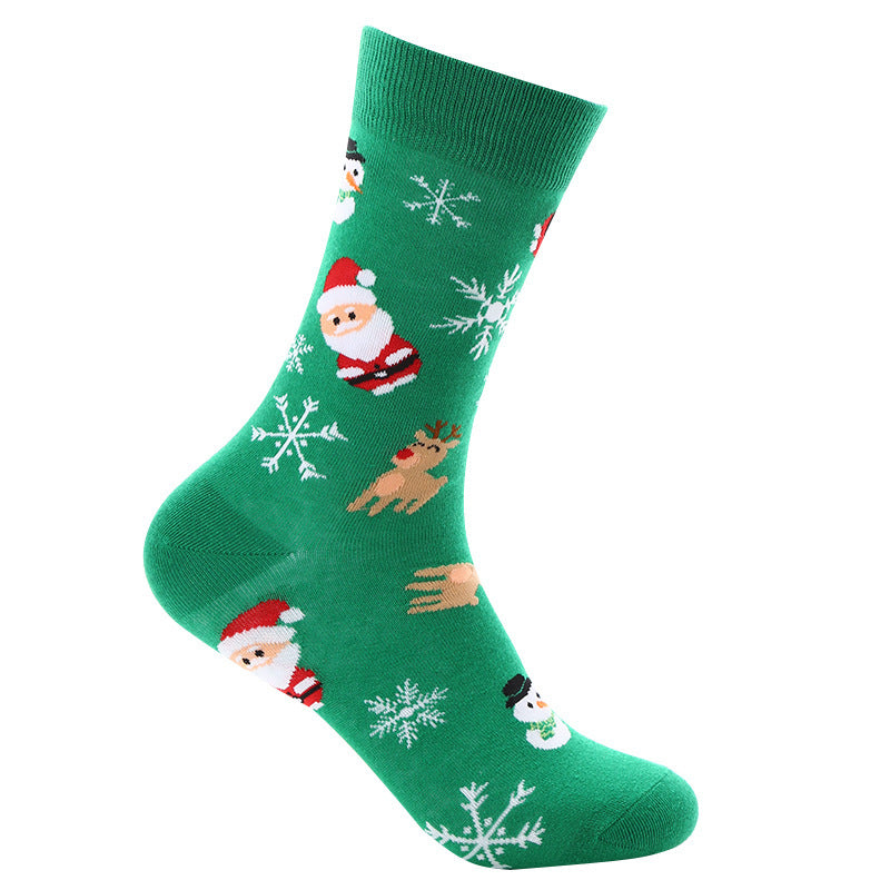 Christmas Tube Female Santa Claus Cotton Socks