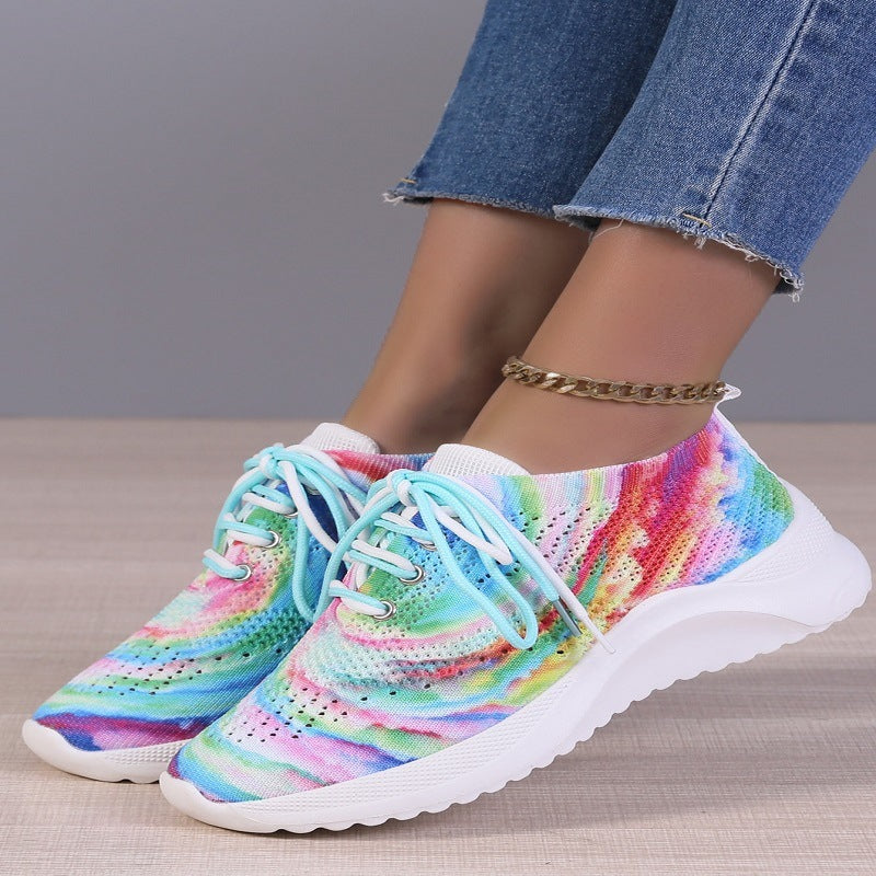 Sports Shoes Graffiti Colorful Women