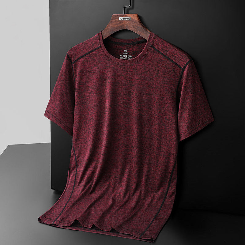 Men's Summer Ice Silk Short Sleeve T-shirt