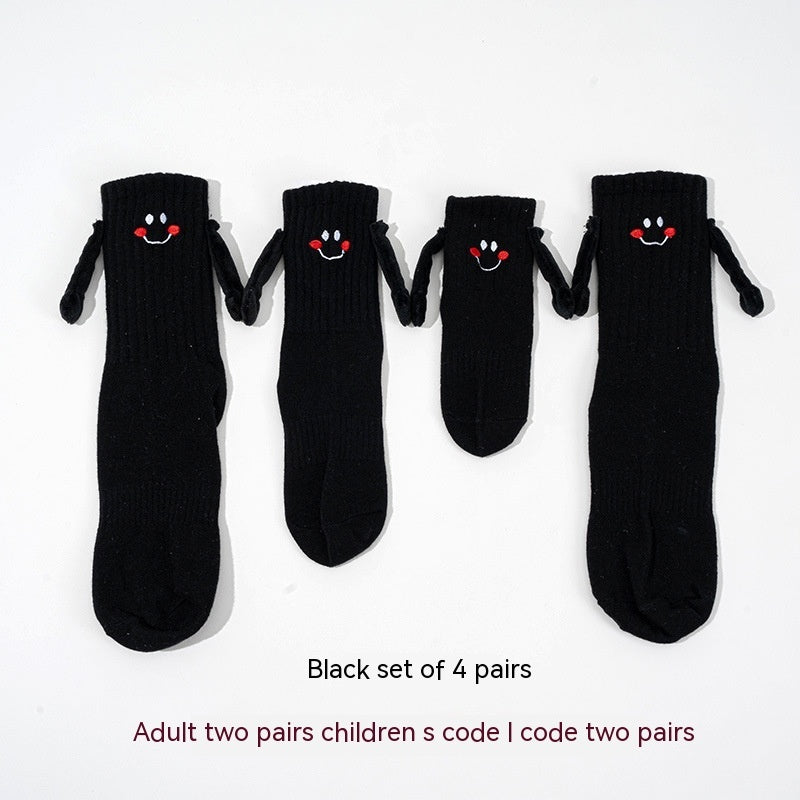 Magnetic Hand-holding Socks For Boys And Girls Tube Socks