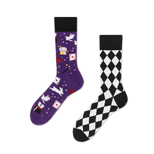 Personalized Cartoon Trendy Socks Creative Cartoon Mid-calf Couple Cotton Socks Socks For Men And Women